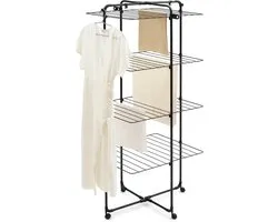 Brabantia HangOn Droogtoren - 30 m - Inklapbaar Wasrek - Matt Black