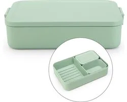Brabantia Make & Take Bento Lunchbox incl Bentobox- Large - Kunststof - Jade Green