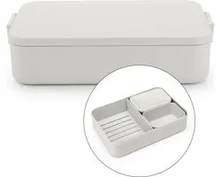 Brabantia Make & Take Bento Lunchbox - incl Bentobox - Large - Kunststof - Light Grey
