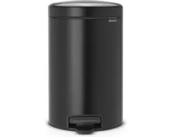 Brabantia NewIcon Prullenbak - 12 liter - Matt Black