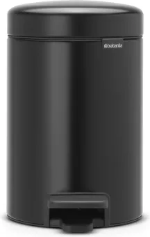 Brabantia NewIcon Prullenbak - 3 liter - Matt Black Brabantia NewIcon Prullenbak - 3 liter - Matt Black