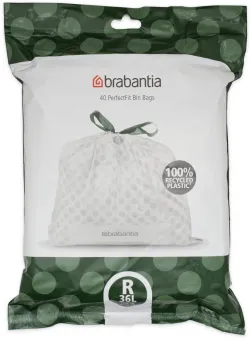 Brabantia PerfectFit Vuilniszakken - 36 l - Code R - 40 stuks Brabantia PerfectFit Vuilniszakken - 36 l - Code R - 40 stuks