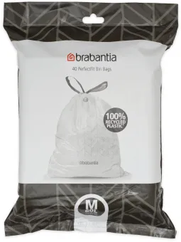 Brabantia PerfectFit Vuilniszakken - 60 l - Code M - 40 stuks Brabantia PerfectFit Vuilniszakken - 60 l - Code M - 40 stuks