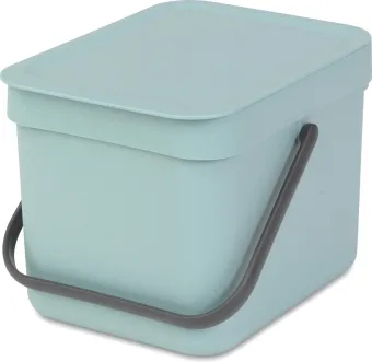 Brabantia Sort & Go Prullenbak - 6 liter - Mint Brabantia Sort & Go Prullenbak - 6 liter - Mint