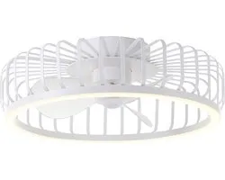 Brilliant Capo - Plafondventilator - Met verlichting - O 48 cm - LED 36W - CCT - 2700K-6500K - Dimbaar - Wit - Zeer stil