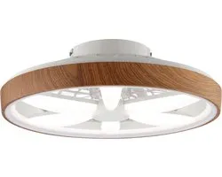 Brilliant Gaiano - Plafondventilator - Met verlichting - O 48 cm - LED 48W - Wit en RGB kleuren - Dimbaar - Timer - CCT - Afstandsbediening - Hout - Zeer stil