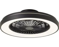 Brilliant Mazzaro - Plafondventilator - LED 40W - 3000K-6500K - Dimbaar - Zwart