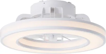 Brilliant Mondello - Plafondventilator - Met verlichting - O 41,5 cm - LED 26W - Wit en RGB kleuren - Dimbaar - Wit - Zeer stil Brilliant Mondello - Plafondventilator - Met verlichting - O 41,5 cm - LED 26W - Wit en RGB kleuren - Dimbaar - Wit - Zeer stil