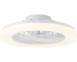 Brilliant Siano - Plafondventilator - Met verlichting - O 48 cm - LED 40W - CCT - 2700K-6500K - Dimbaar - Wit - Zeer stil