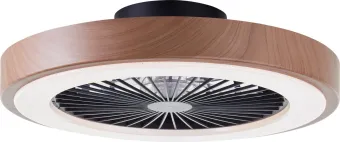 Brilliant Slimline - Plafondventilator - Met verlichting - LED 40W - 3000K-6500K - Dimbaar - Zwart met Houtstructuur rand - Zeer stil Brilliant Slimline - Plafondventilator - Met verlichting - LED 40W - 3000K-6500K - Dimbaar - Zwart met Houtstructuur rand - Zeer stil