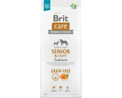 Brit Care Dog Grain-Free Senior Zalm - Hondenvoer - 12 kg