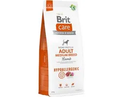 Brit Care Hypoallergenic Adult Medium Breed Lamb & Rice 12 kg - Hond