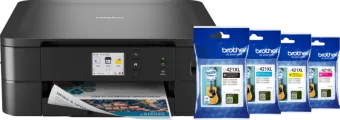 Brother DCPJ1140DW + 1 set extra XL cartridges