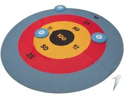 BS Toys Disc Deluxe Werpspel - Disc Gooien Spel - Frisbee - Kinderspeelgoed 1 tot 4 Spelers - Buitenspeelgoed - Werpspel kinderen - Gezelschapspellen kinderen - Cadeau kind - Spelletjes voor kinderen - Buiten speelgoed - Buitenspel - Buiten Spellen