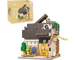 CaDA C66007 Zomer Japanse Koffie Winkel Bricks Model 1116 Pcs Inclusief verlichting is compatibel met het bekende merk.