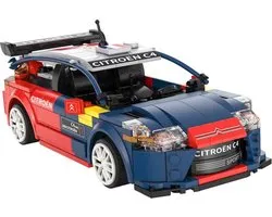 CadaBricks bouwpakket - Bestuurbare 2008 Citroën C4 WRC bestaande uit 329 onderdelen - technische bouwset