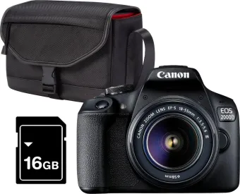Canon 2000D, 18-55, Tas, 16GB Canon 2000D, 18-55, Tas, 16GB