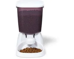 Cat Mate C3000 Automatische voerbak voor droogvoer voor huisdieren met digitale timer - voor katten en kleine honden - 3 kg - wit