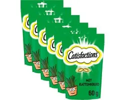 Catisfactions Kattensnoepjes - Catnip Snacks - Kattenkruid - 6x60g