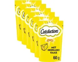 Catisfactions Snacks - Kattensnoepjes - Kaas - 6x60g