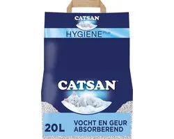 Catsan Kattenbakvulling - Hygiene Plus Geurabsorberend - 20 L