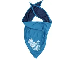 CoolPets cooling bandana hond M - Nekomtrek 38 tot 46 cm - Verkoelende bandana hondenhalsband - Verkoeling hond - 70 x 45 x 45 cm - Blauw