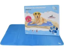 CoolPets Premium Koelmat Hond - L 90 x 60 cm - Anti-slip en Non-flow Coolgel - met Citronella en Eucalyptus