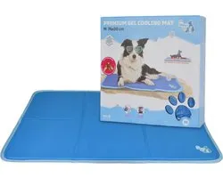 CoolPets Premium Koelmat Hond - M 75 x 50 cm - Anti-slip en Non-flow Coolgel - met Citronella en Eucalyptus