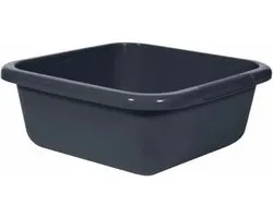 Curver Afwasbak - Vierkant - 10 Liter - Antraciet