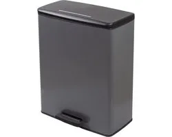 Curver Decobin Prullenbak - 65L - Rechthoekig - Grijs