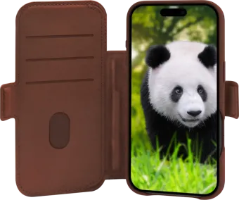 DBramante1928 Lynge iPhone 17 Air Book Case Leer Bruin