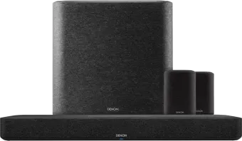Denon Home Soundbar 550 + Denon Home 150 Duo Pack Zwart + Denon Home Subwoofer