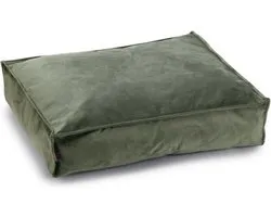 Designed by Lotte Nalino - Hondenkussen - Fluweel - Velvet - Groen - 70x55x15 cm