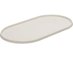 Designed by Lotte Placemat Oona - Hondenvoerbak - Silicone - Beige - 45x25x1,5 cm