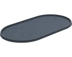 Designed by Lotte Placemat Oona - Hondenvoerbak - Silicone - Antraciet - 45x25x1,5 cm