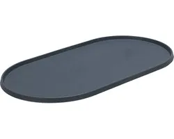 Designed by Lotte Placemat Oona - Hondenvoerbak - Silicone - Antraciet - 55x30x1,7 cm