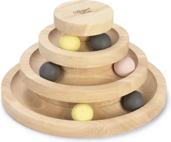 Designed by Lotte Speeltoren Mia - Kattenspeelgoed - Hout - Bruin - 26x26x14,5 cm Designed by Lotte Speeltoren Mia - Kattenspeelgoed - Hout - Bruin - 26x26x14,5 cm