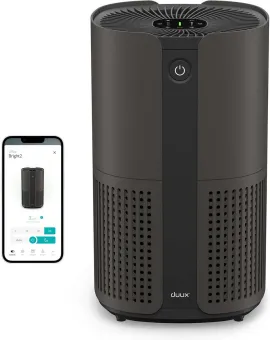 Duux Bright 2 Smart Luchtreiniger - 210 CADR geschikt voor 42m2 - Air Purifier met Luchtkwaliteitsindicator en Ionisator - Zwart Duux Bright 2 Smart Luchtreiniger - 210 CADR geschikt voor 42m2 - Air Purifier met Luchtkwaliteitsindicator en Ionisator - Zwart