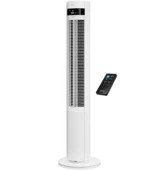 Duux Elevate - Stille Torenventilator met Ionisator - 12 Snelheden & Slimme Slaapmodus - Wit