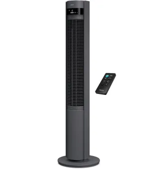 Duux Elevate - Stille Torenventilator met Ionisator - 12 Snelheden & Slimme Slaapmodus - Grijs
