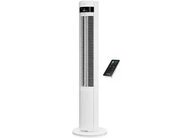 Duux Elevate - Stille Torenventilator met Ionisator - 12 Snelheden & Slimme Slaapmodus - Wit