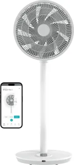 Duux Whisper Flex 2 - Smart Statiefventilator - Staande Ventilator Geruisloos - Wit