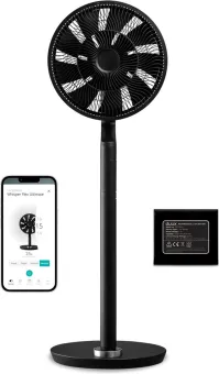 Duux Whisper Flex Ultimate Zwart - Smart Statiefventilator & Tafelventilator met Dock & Accu Duux Whisper Flex Ultimate Zwart - Smart Statiefventilator & Tafelventilator met Dock & Accu