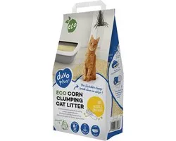 Duvoplus - Kattenbakvulling - Kat - Eco Mais Klontvormende Kattenbakvulling 3,5kg/5,73l - 1st