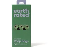 Earth Rated Poepzakjes Navulling Lavendel - Hondenpoepzakjes - 21 rol