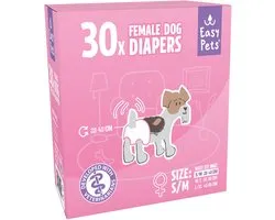 Easypets Hondenluier - Teef - S/M - 30 stuks - Grootverpakking