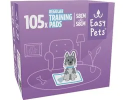 Easypets Puppy Training Pads - 105 stuks - Zindelijkheidstraining - Hondentoilet - 58 x 58 cm