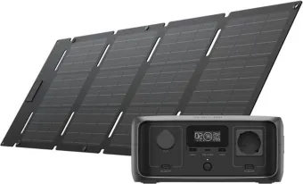 EcoFlow RIVER 3 UPS Powerstation + 45W opvouwbaar zonnepaneel met USB-C EcoFlow RIVER 3 UPS Powerstation + 45W opvouwbaar zonnepaneel met USB-C