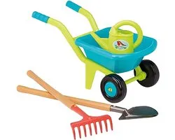 Ecoiffier Kruiwagen met Tuingereedschap, 4dlg.