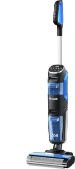Ecowel MA01L wet dry vacuum - stofzuigen en dweilen tegelijk - 20 minuten bedrijfstijd - 8 kPA zuigkracht - basisstation met zelfreiniging - edge-cleaning - 160deg kantelen - zwart/blauw Ecowel MA01L wet dry vacuum - stofzuigen en dweilen tegelijk - 20 minuten bedrijfstijd - 8 kPA zuigkracht - basisstation met zelfreiniging - edge-cleaning - 160deg kantelen - zwart/blauw